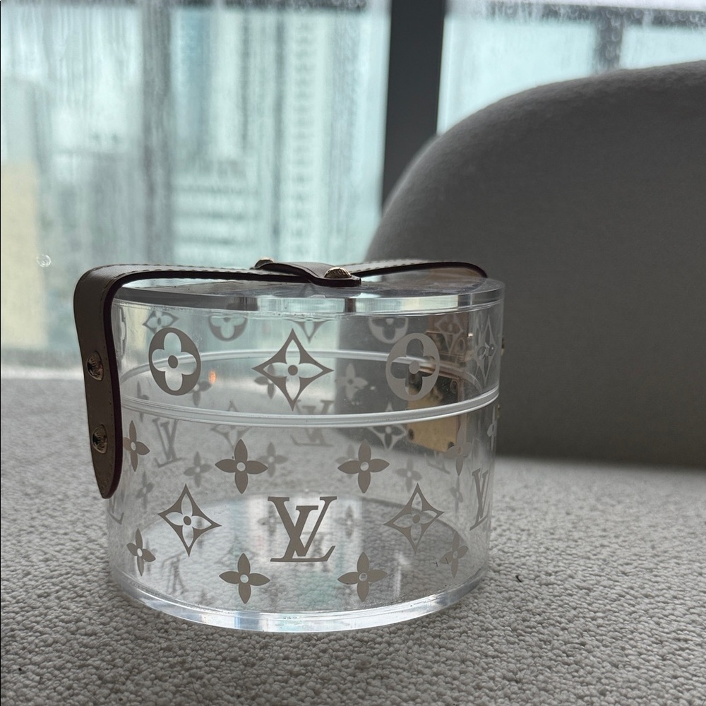 Louis Vuitton Transparent Monogram Cuff with Brown Strap